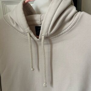 J. Crew Cream Hooded Pullover Sweatshirt